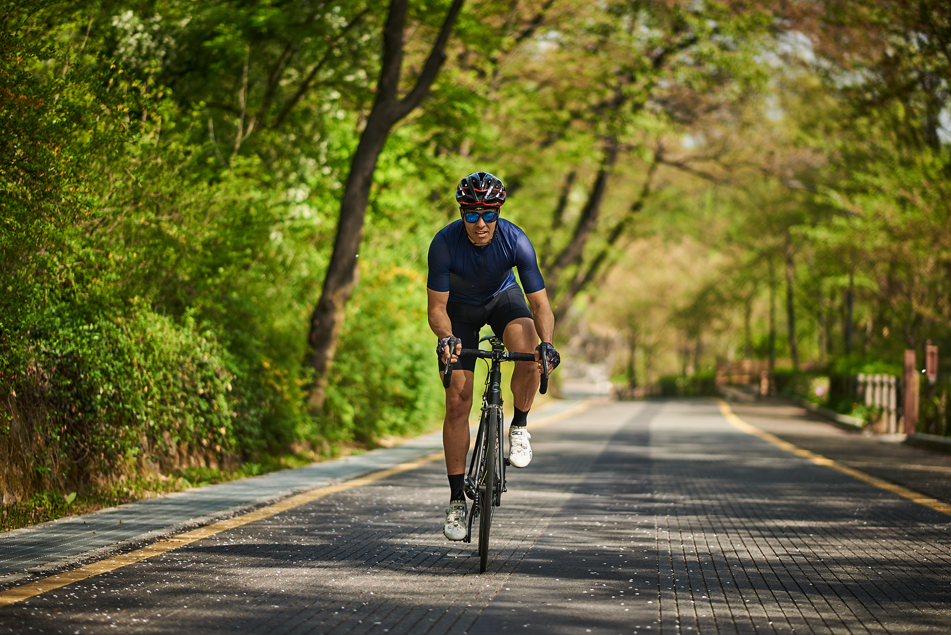 Cyclist portrait in Metro Manila